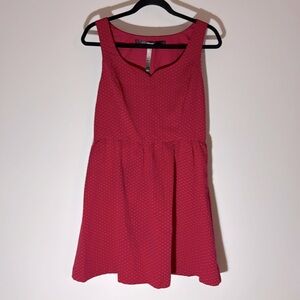 Kenzie Red Polka Dot Jacquard Cocktail Dress